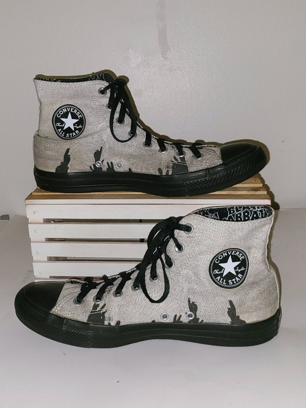 BLACK SABBATH x CONVERSE Sabbath Live Hi-Top Limited Edition Sneakers, Size 10